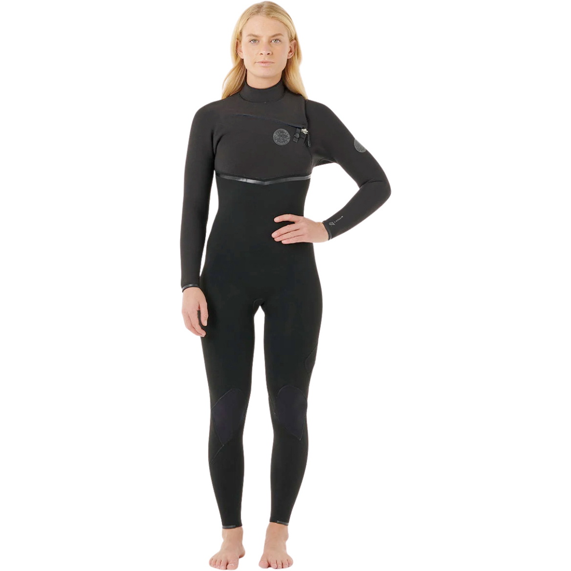 2026 Rip Curl Womens E-Bomb 4/3mm Chest Zip Wetsuit 16NWFS - Black